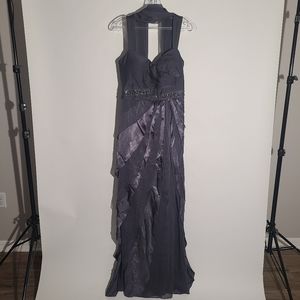 Adriana Papell Dusty Purple Dress Women's Size 12 with Shawl